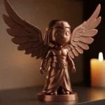 Ahura Mazda Biblosu v2 - Bakır Rengi - Pers Mitolojisinin Işık ve Bilgelik Figürü - Dekoratif Heykel - Biblo