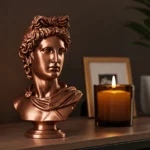 Apollo Belvedere Heykeli Biblo v3 – Bakır Rengi - Antik Yunan Zarif Heykeli