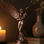 Eros ve Psyche (Canova) Heykeli v2 - Antik Bakır Rengi – Romantik Aşk Heykeli