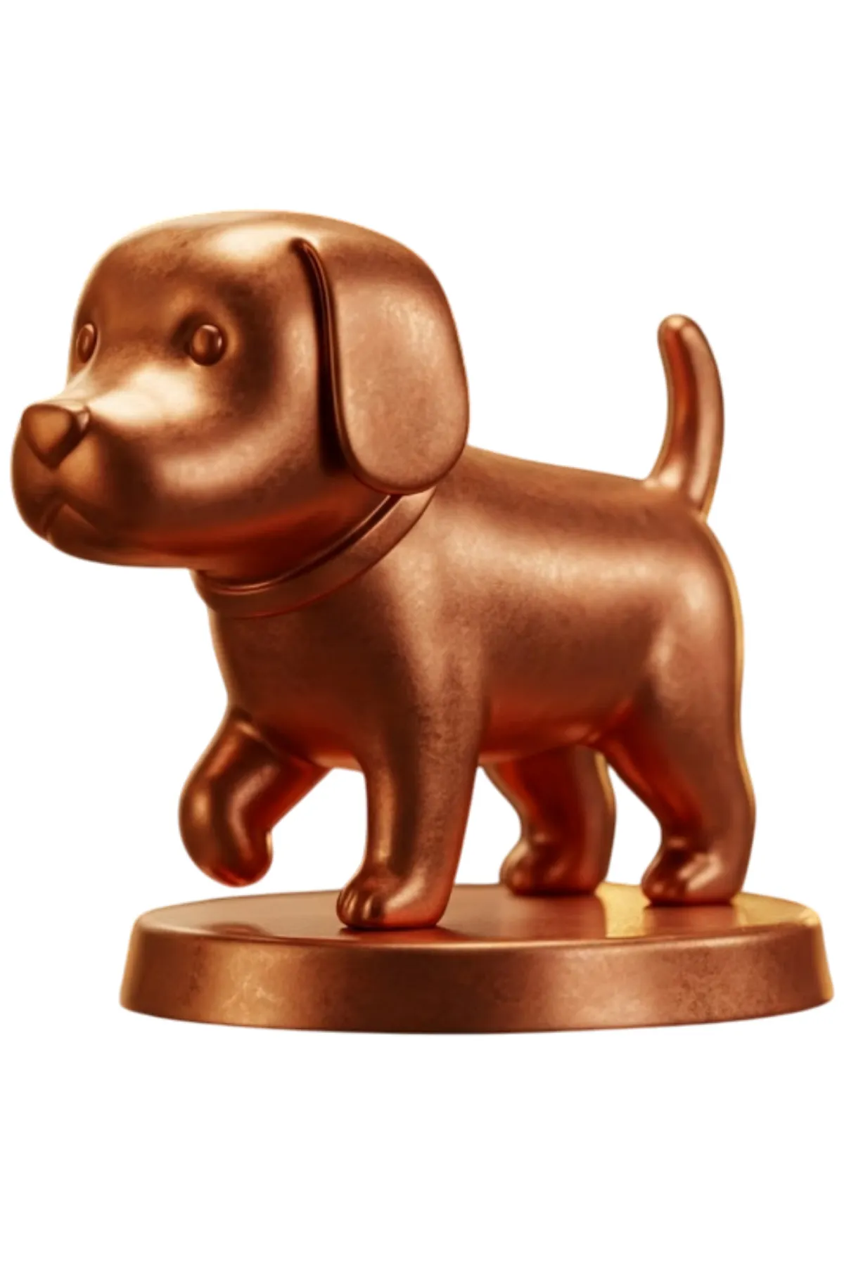 Köpek Biblo v3 - Bakır Rengi - Sevimli Tasarım - Dekoratif Heykel - Biblo - Görsel 3