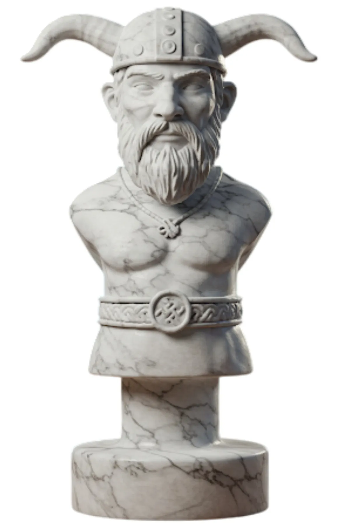 Loki Biblosu v4 - Mermer Görünümlü - İskandinav Mitolojisinin Hilekar ve Zeki Figürü - Dekoratif Heykel - Biblo - Görsel 3