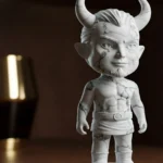 Loki Biblosu v5 - Mermer Görünümlü - İskandinav Mitolojisinin Hilekar ve Zeki Figürü - Dekoratif Heykel - Biblo