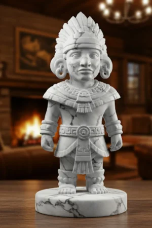 Tezcatlipoca Biblosu – Aztek Mitolojisinden Esinlenen Dekoratif Heykel - Biblo