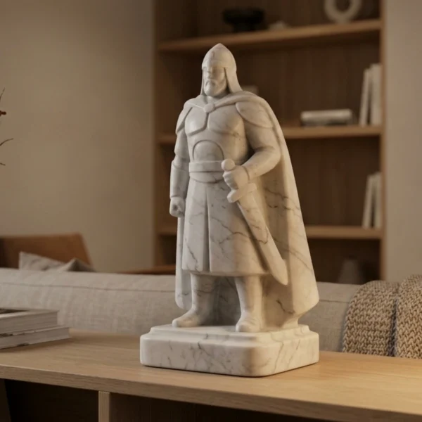 Alp Er Tunga Heykeli – Soğuk Döküm Mermer