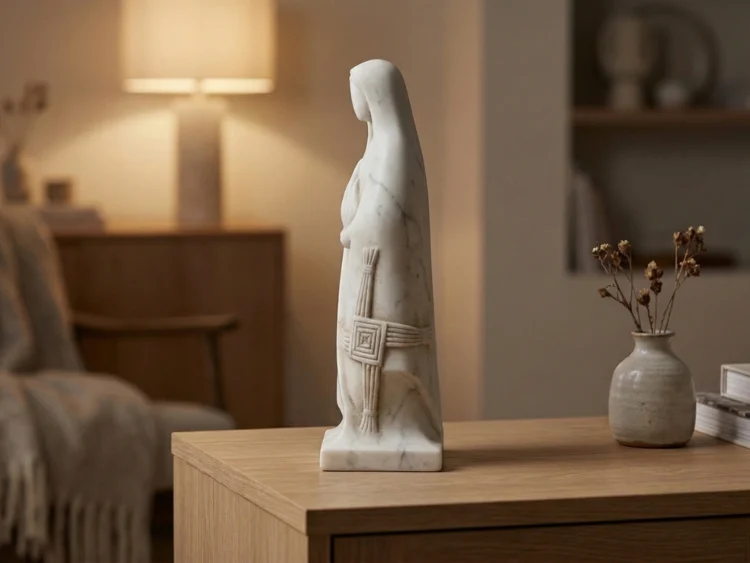 Brigid Heykeli – Soğuk Döküm Mermer (Kelt Mitolojisi)