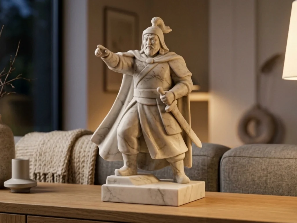 Cengiz Han Heykeli – Soğuk Döküm Mermer