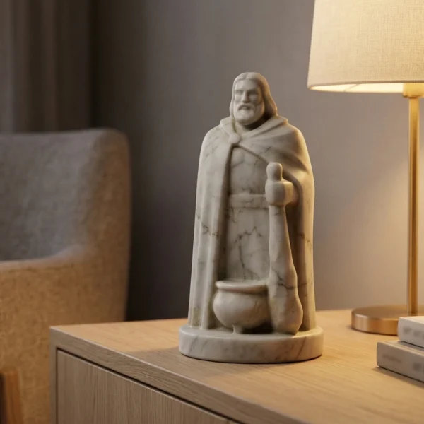 Dagda Heykeli – Soğuk Döküm Mermer (Kelt Mitolojisi)