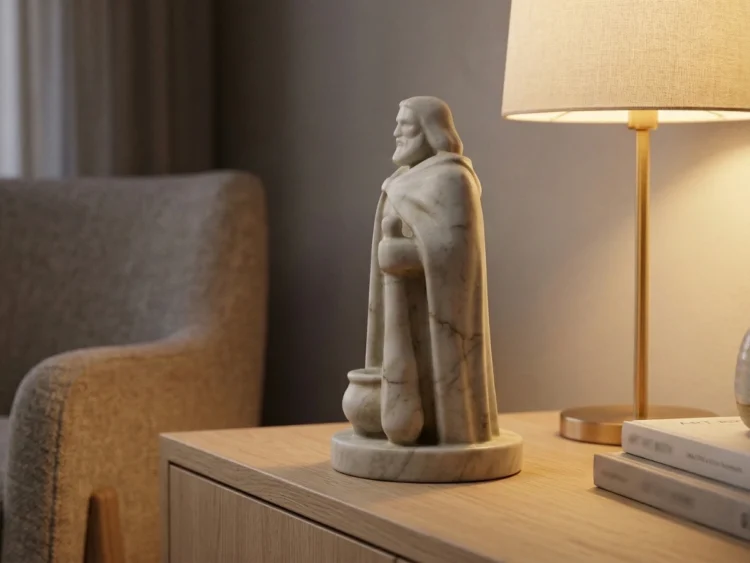 Dagda Heykeli – Soğuk Döküm Mermer (Kelt Mitolojisi)