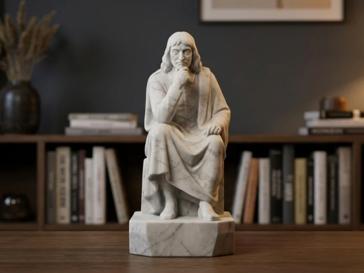 Descartes Heykeli - Modern Felsefenin Babası