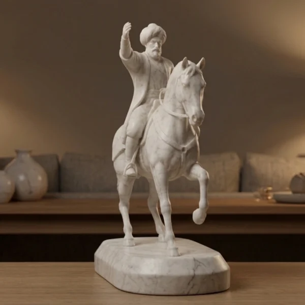 Fatih Sultan Mehmet Heykeli – Soğuk Döküm Mermer