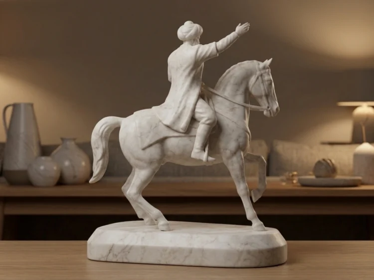 Fatih Sultan Mehmet Heykeli – Soğuk Döküm Mermer