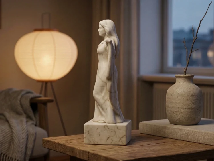 Freya Heykeli – Soğuk Döküm Mermer (İskandinav Mitolojisi)