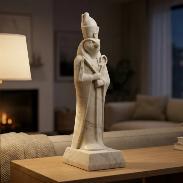Horus Heykeli – Soğuk Döküm Mermer (Mısır Mitolojisi)