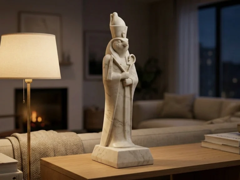 Horus Heykeli – Soğuk Döküm Mermer (Mısır Mitolojisi)