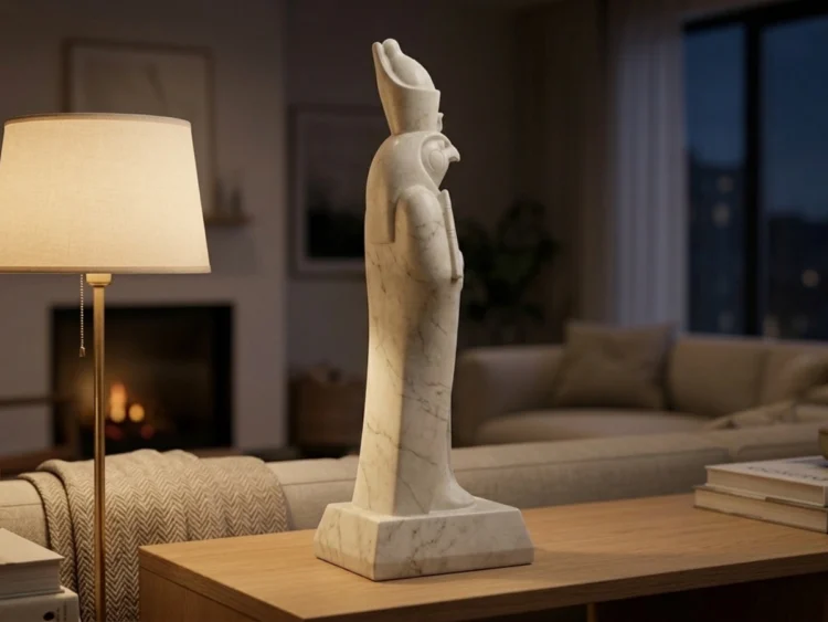 Horus Heykeli – Soğuk Döküm Mermer (Mısır Mitolojisi)