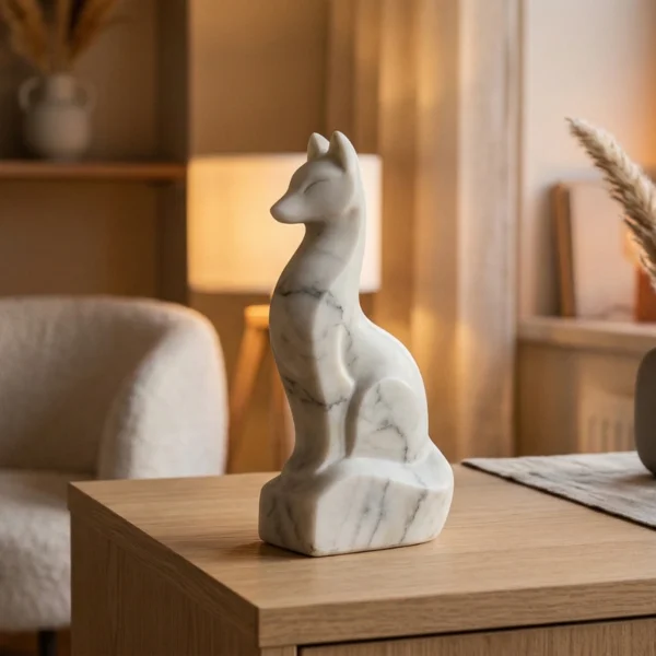 Inari Heykeli – Soğuk Döküm Mermer (Japon Mitolojisi)