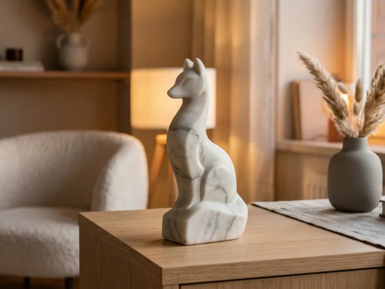 Inari Heykeli – Soğuk Döküm Mermer (Japon Mitolojisi)