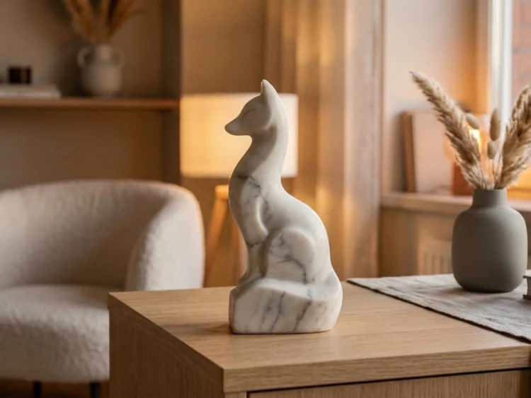 Inari Heykeli – Soğuk Döküm Mermer (Japon Mitolojisi)