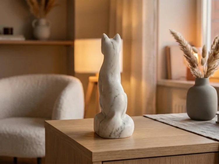 Inari Heykeli – Soğuk Döküm Mermer (Japon Mitolojisi)