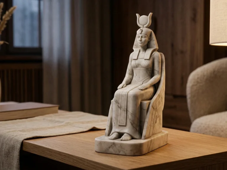 İsis Heykeli – Soğuk Döküm Mermer (Mısır Mitolojisi)