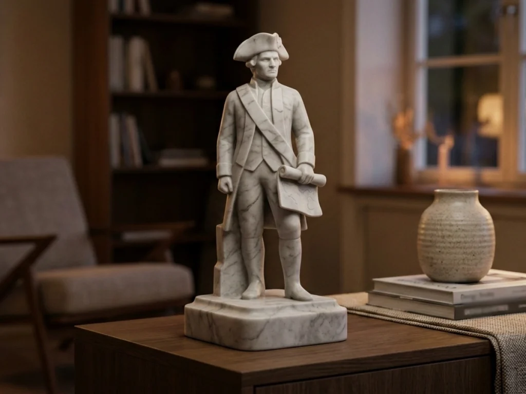 James Cook Heykeli – Soğuk Döküm Mermer