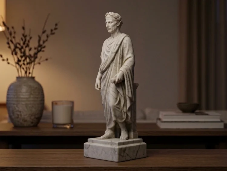 Jül Sezar (Julius Caesar) Heykeli – Soğuk Döküm Mermer