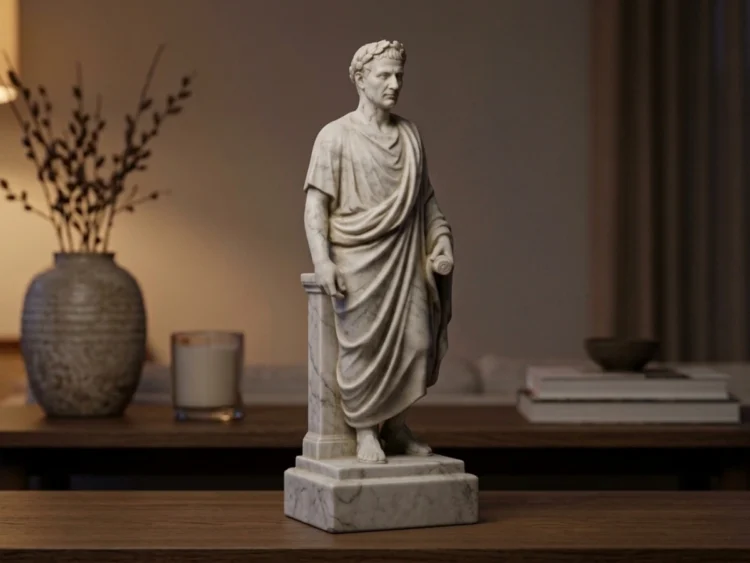 Jül Sezar (Julius Caesar) Heykeli – Soğuk Döküm Mermer