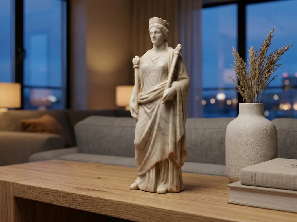 Juno Heykeli – Soğuk Döküm Mermer (Roma Mitolojisi)