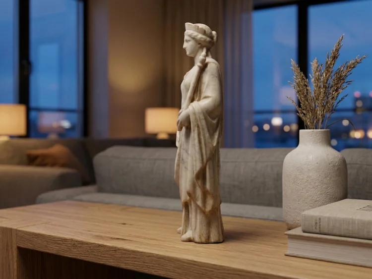 Juno Heykeli – Soğuk Döküm Mermer (Roma Mitolojisi)