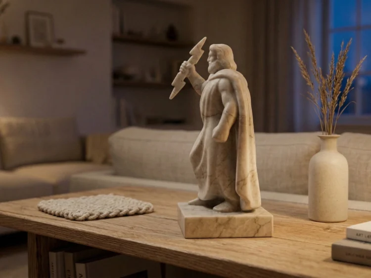 Jüpiter Heykeli – Soğuk Döküm Mermer (Roma Mitolojisi)