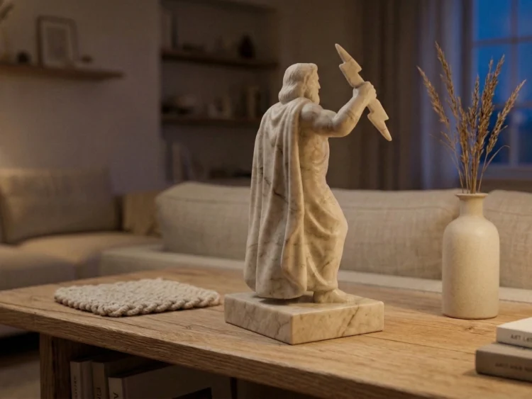 Jüpiter Heykeli – Soğuk Döküm Mermer (Roma Mitolojisi)