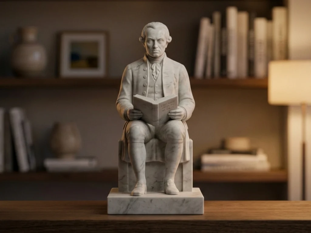 Kant Heykeli - Aydınlanma Filozofu (Soğuk Döküm Mermer)