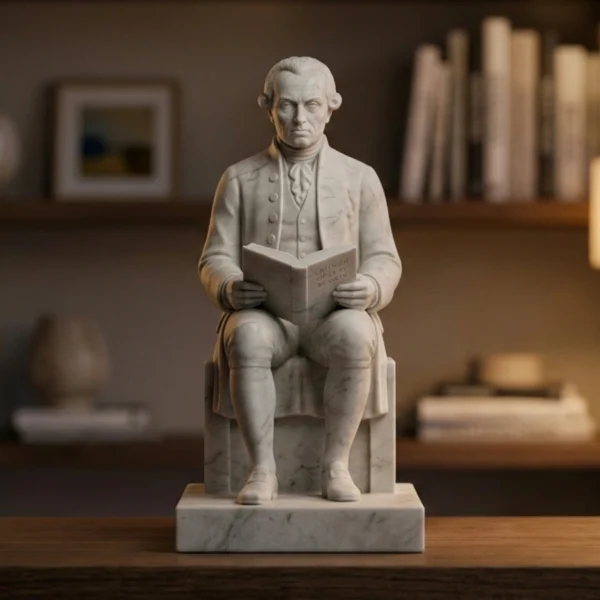 Kant Heykeli - Aydınlanma Filozofu (Soğuk Döküm Mermer)