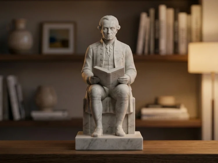 Kant Heykeli - Aydınlanma Filozofu (Soğuk Döküm Mermer)