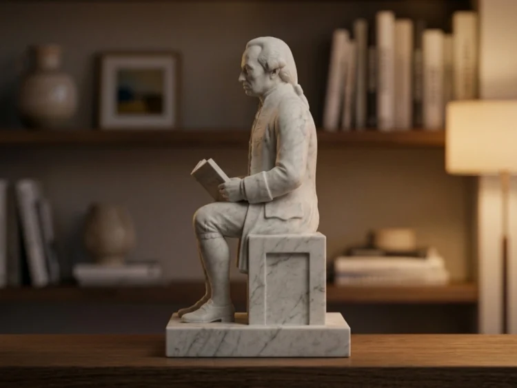 Kant Heykeli - Aydınlanma Filozofu (Soğuk Döküm Mermer)