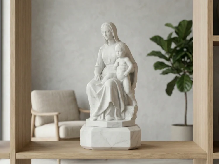 Madonna of Bruges Heykeli – Michelangelo Röprodüksiyonu