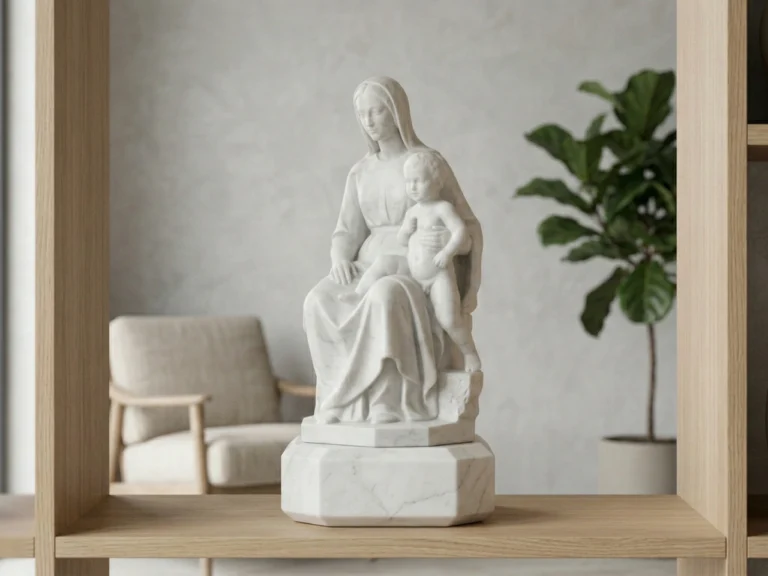 Madonna of Bruges Heykeli – Michelangelo Röprodüksiyonu