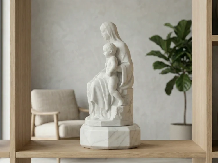 Madonna of Bruges Heykeli – Michelangelo Röprodüksiyonu