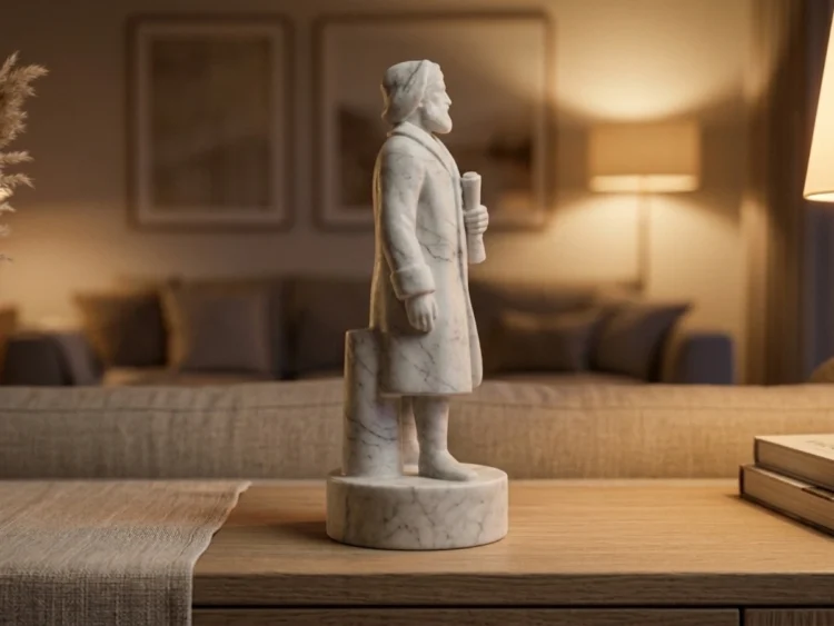 Marco Polo Heykeli – Soğuk Döküm Mermer