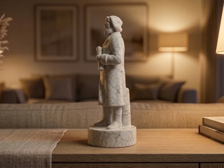 Marco Polo Heykeli – Soğuk Döküm Mermer