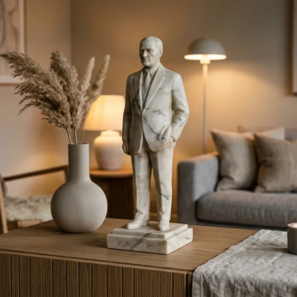 Mustafa Kemal Atatürk Heykeli – Soğuk Döküm Mermer