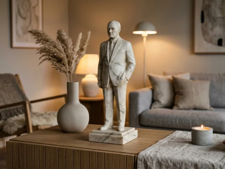 Mustafa Kemal Atatürk Heykeli – Soğuk Döküm Mermer