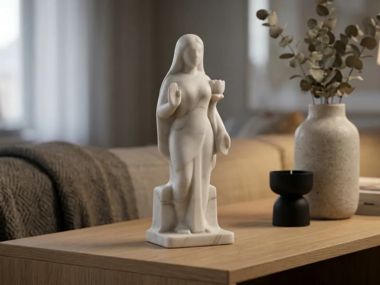 Parvati Heykeli – Soğuk Döküm Mermer (Hindu Mitolojisi)