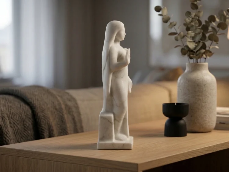 Parvati Heykeli – Soğuk Döküm Mermer (Hindu Mitolojisi)