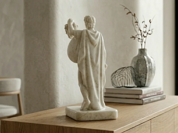 Perseus Medusa'nın Başını Tutuyor Heykeli