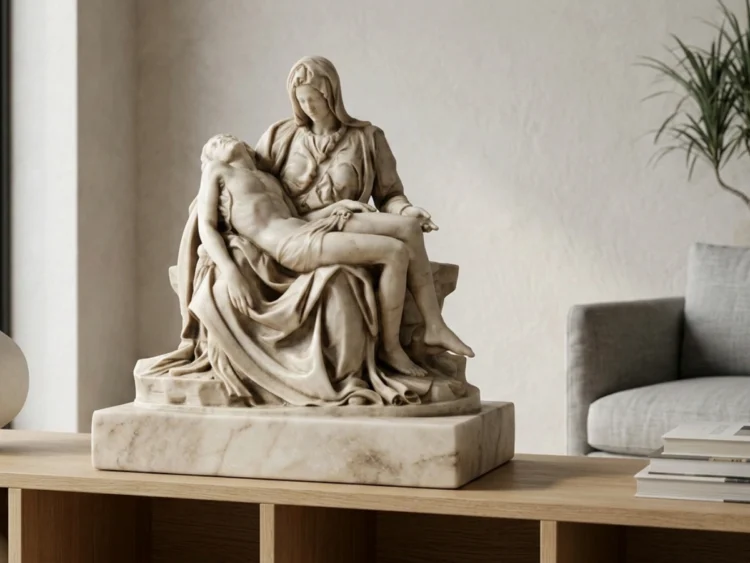Pietà Heykeli – Michelangelo Röprodüksiyonu