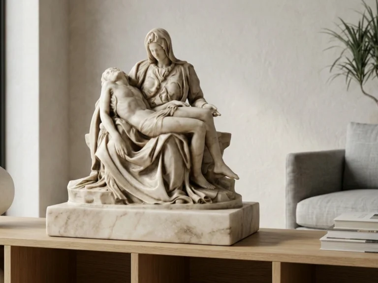 Pietà Heykeli – Michelangelo Röprodüksiyonu
