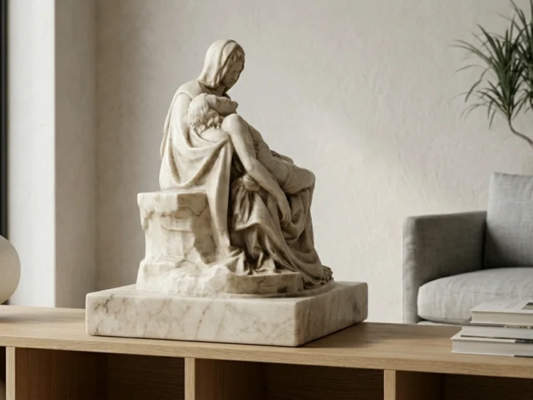 Pietà Heykeli – Michelangelo Röprodüksiyonu