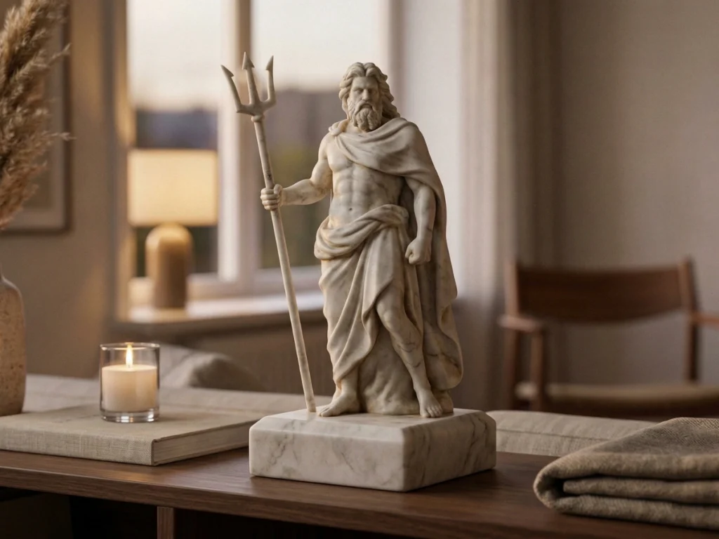 Poseidon Heykeli – Soğuk Döküm Mermer