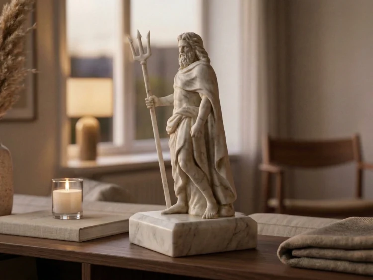 Poseidon Heykeli – Soğuk Döküm Mermer